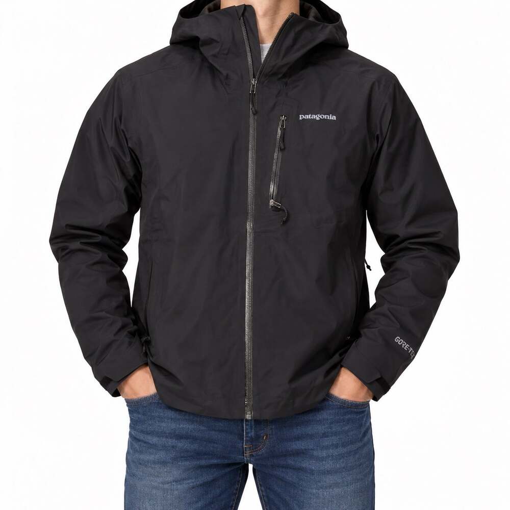 Patagonia Black Gore Tex Hooded Long Sleeve Jacket Men’s M